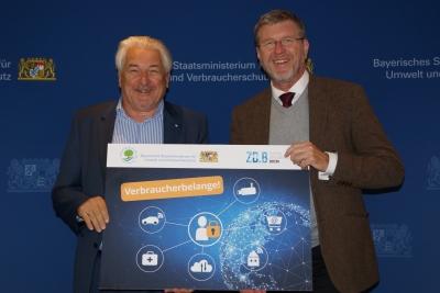 Verbraucherschutzminister Dr. Marcel Huber und ZD.B-Gründungspräsident Prof. Manfred Broy starten Themenplattform zu Verbraucherbelangen in der digitalen Welt