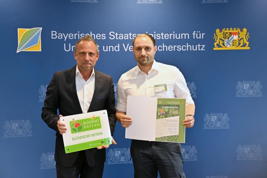 Umweltminister Thorsten Glauber hat die Auszeichnung 