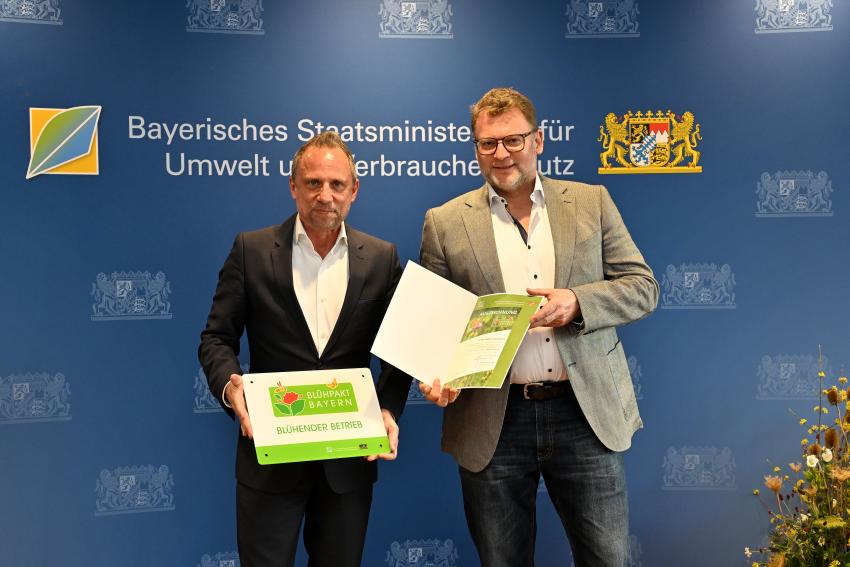 Umweltminister Thorsten Glauber hat die Auszeichnung 