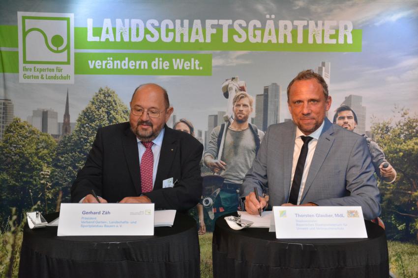 Bild vergrössert sich per Mausklick - >Termin - Beitritt des VGL Bayern e. V. in die Bayerische Klima-Allianz