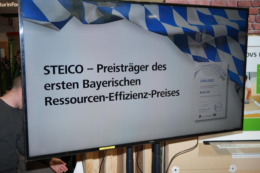 STEICO - Preisträger des ersten Bayerischen Ressourcen-Effizienz-Preises