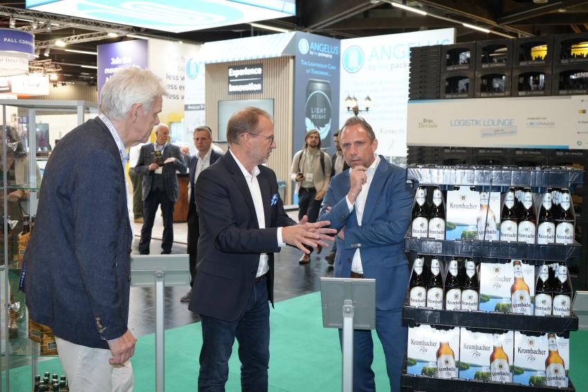 Umweltminister Thorsten Glauber im Gespräch, LogistikLounge in Halle 4.