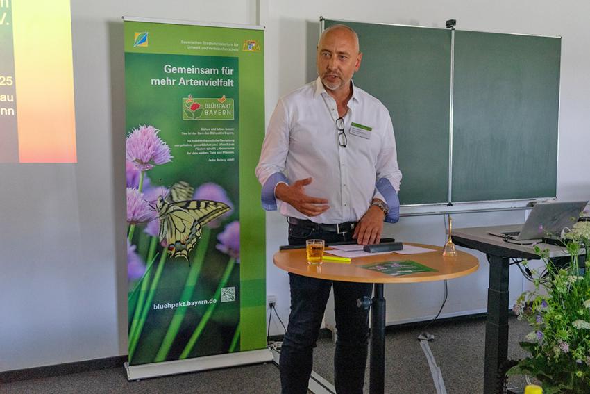 Reinhard Steinhilber (Landesfachgruppenvorsitzender der bayerischen Einzelhandelsgärtner im BGV, Gärtnerei Steinhilber), Foto: Markus Wittenzeller