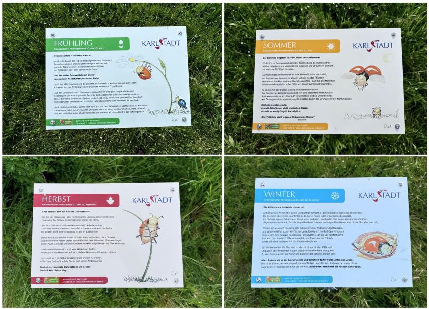 Eine Beschilderung entlang der „Wege