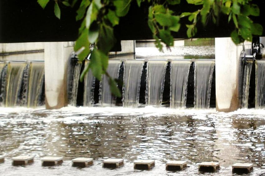 Mittleres Wehr in Weiden, Foto: Wasserwirtschaftsamt Weiden