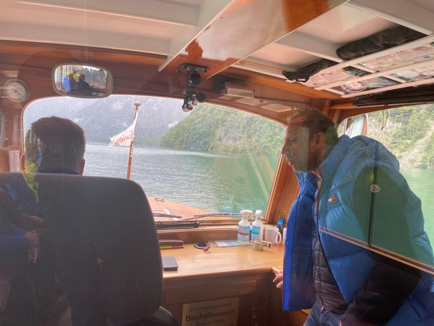 Bootsfahrt mit Umweltminister Thorsten Glauber
