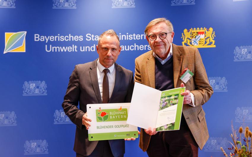 Die Golfanlage Hof-Gattendorf nimmt die Auszeichnung als 