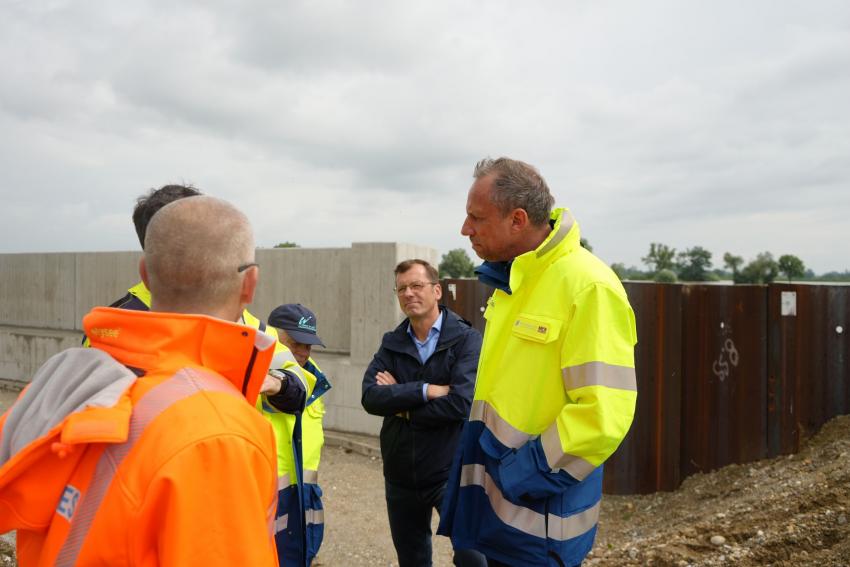 Minister Glauber im Gespräch