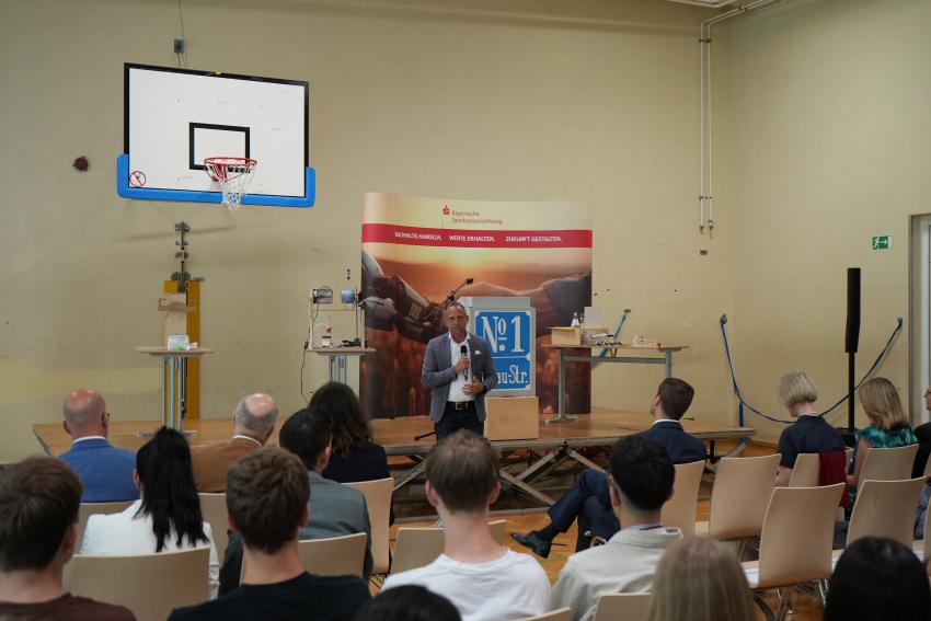 Minister Glauber bei der Rede