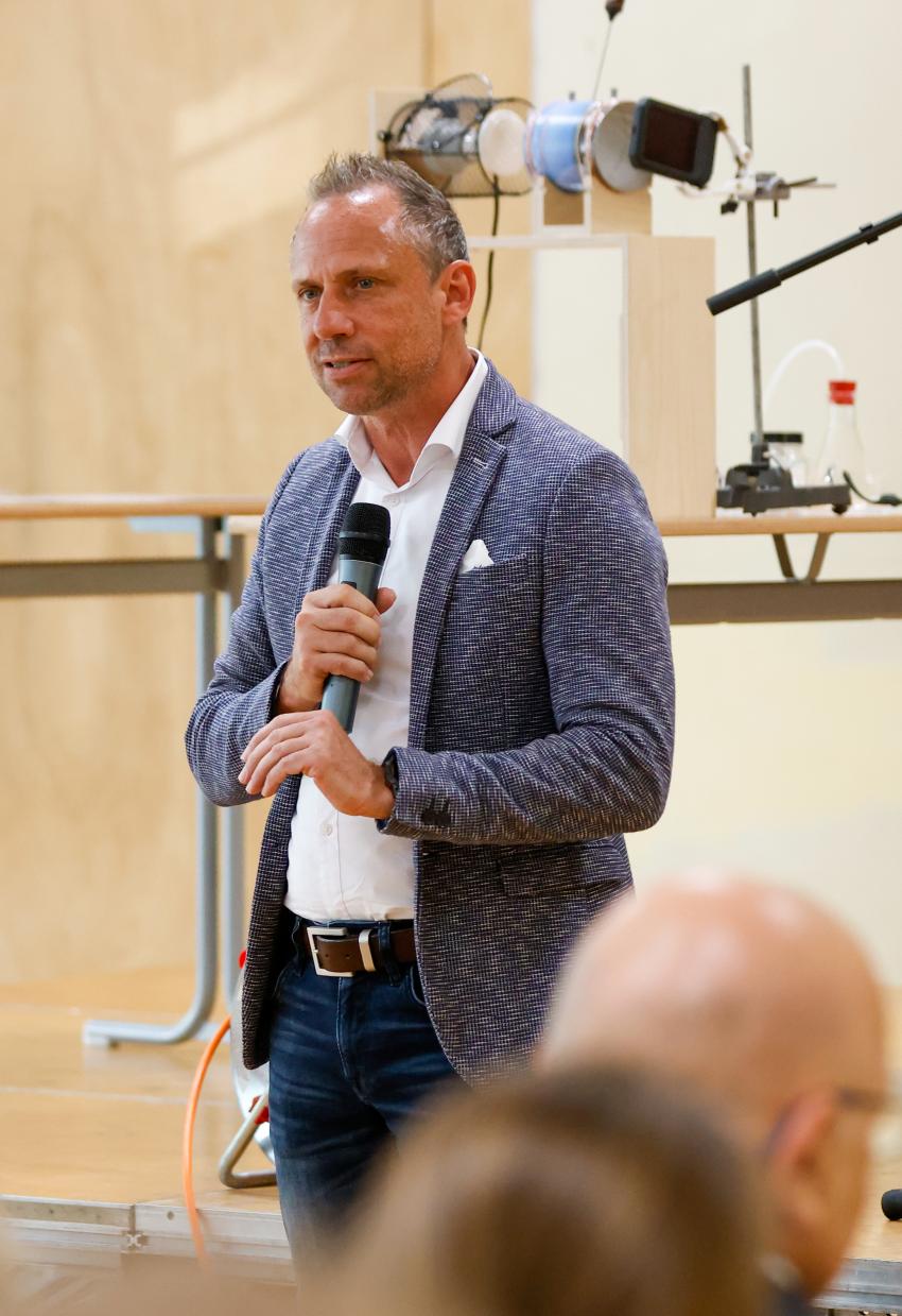 Minister Glauber bei der Rede