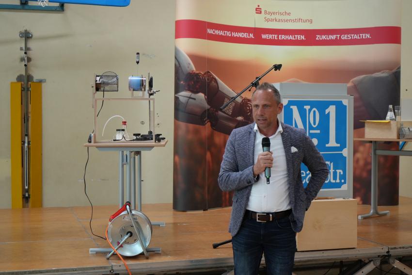 Minister Glauber bei der Rede