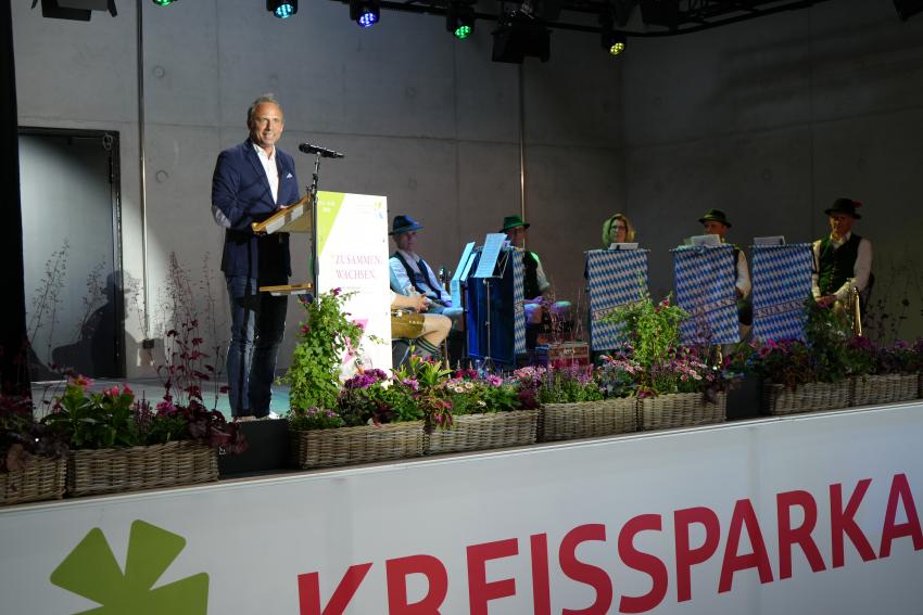 Minister Glauber bei der Rede