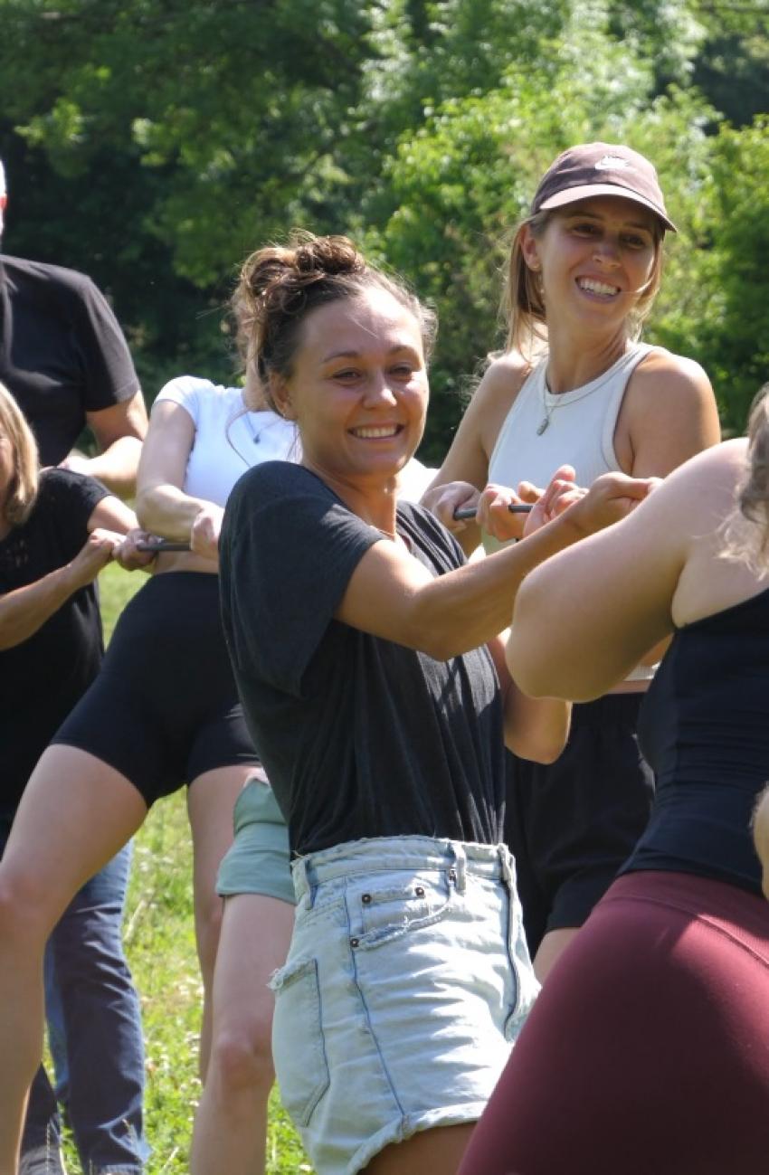 Teambuildingaktion an der Thüringer Hütte 