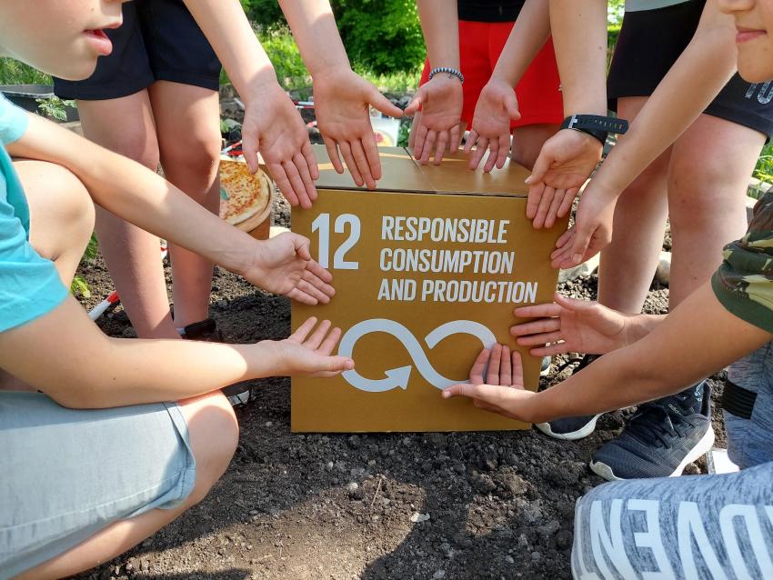 Flächenbuffet - klimafreundliche Ernährung (Urheber: Sebastian Morbach)