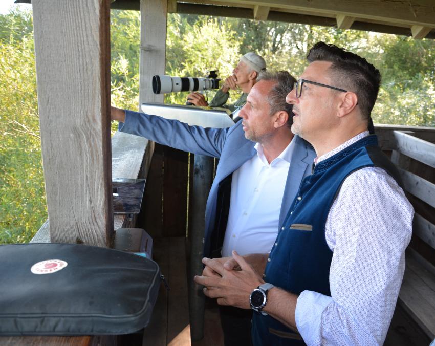 Umweltminister Thorsten Glauber und Dr. Martin Brunnhuber, MdL