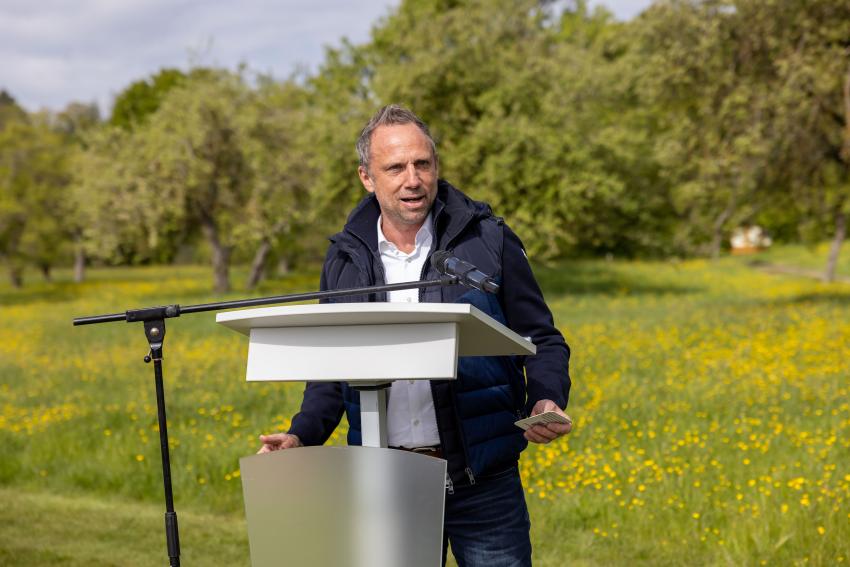 Umweltminister Thorsten Glauber am Rednerpult