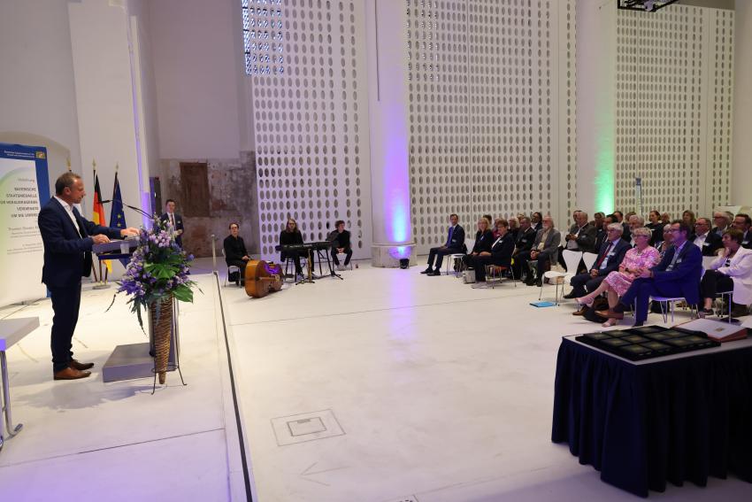 Am Rednerpult: Umweltminister Thorsten Glauber