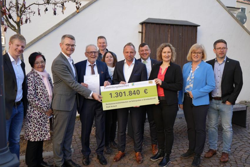 Bild vergrössert sich per Mausklick - >Termin - Zuwendungsbescheid für den Ortsteil Griesbeckerzell der Stadt Aichach