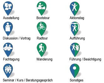 Legende zur Art der Veranstaltungen Legende zur Art der Veranstaltungen