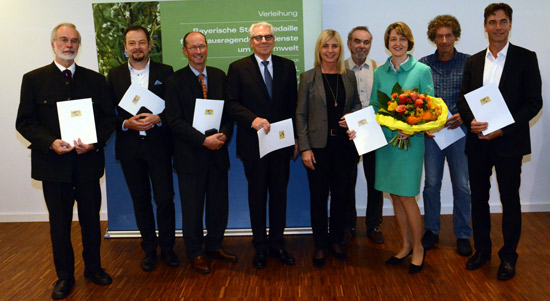 Ehrung für besondere Verdienste  um die Umwelt am 22.10.2015; bei Mausklick Vergrößerung