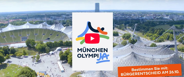 Link führt zum Youtube-Kanal des Innenministeriums, dort zum Video der Olympiabewerbung
