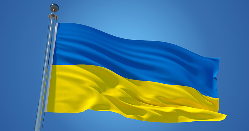 Flagge der Ukraine