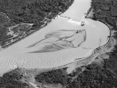 Luftbild vom Hochwasser 1965