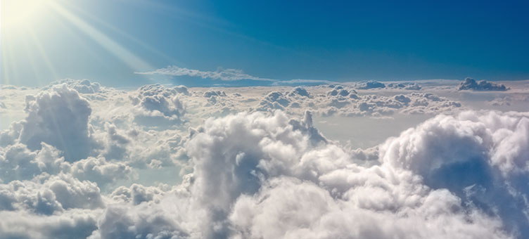 Ds Bild zeigt einen Wolkenhimmel