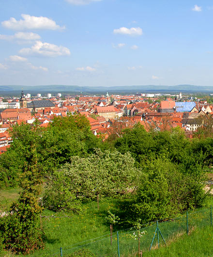 Bamberg und Grünflächen