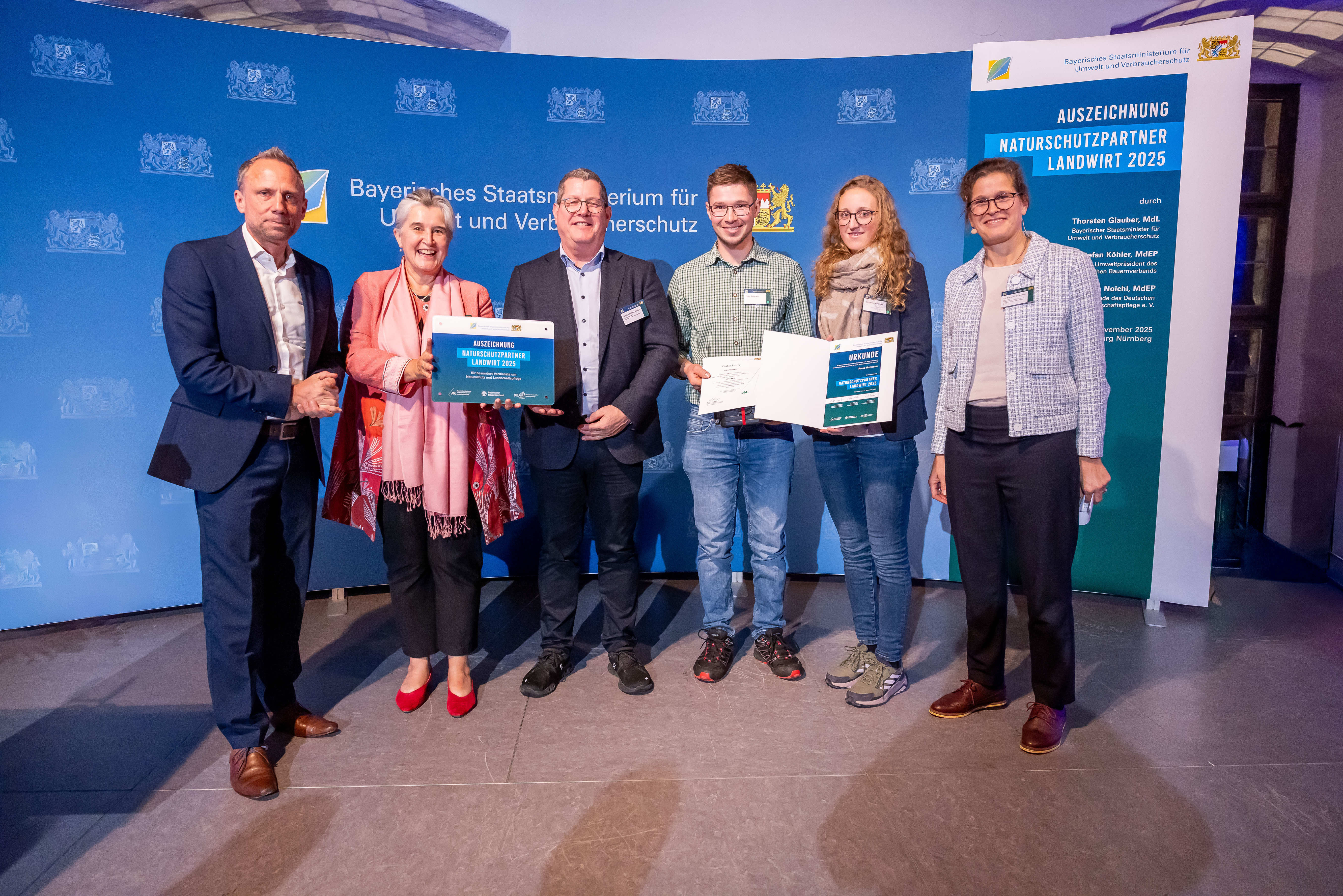 Verleihung des Naturschutzpartner Landwirt 2025 an Franz Hofmann, Landkreis Traunstein