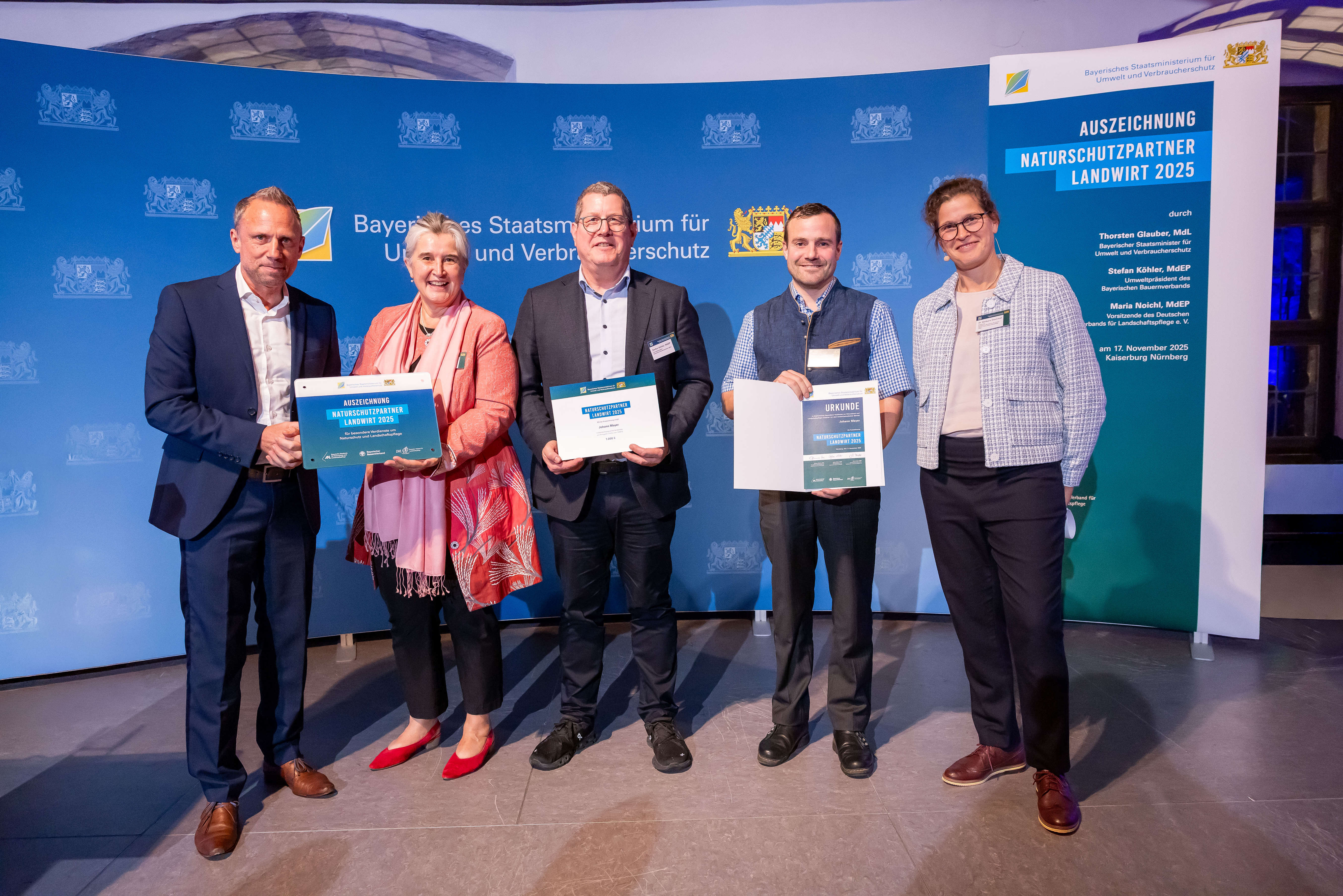 Verleihung des Naturschutzpartner Landwirt 2025 an Johann Mayer, Landkreis Traunstein