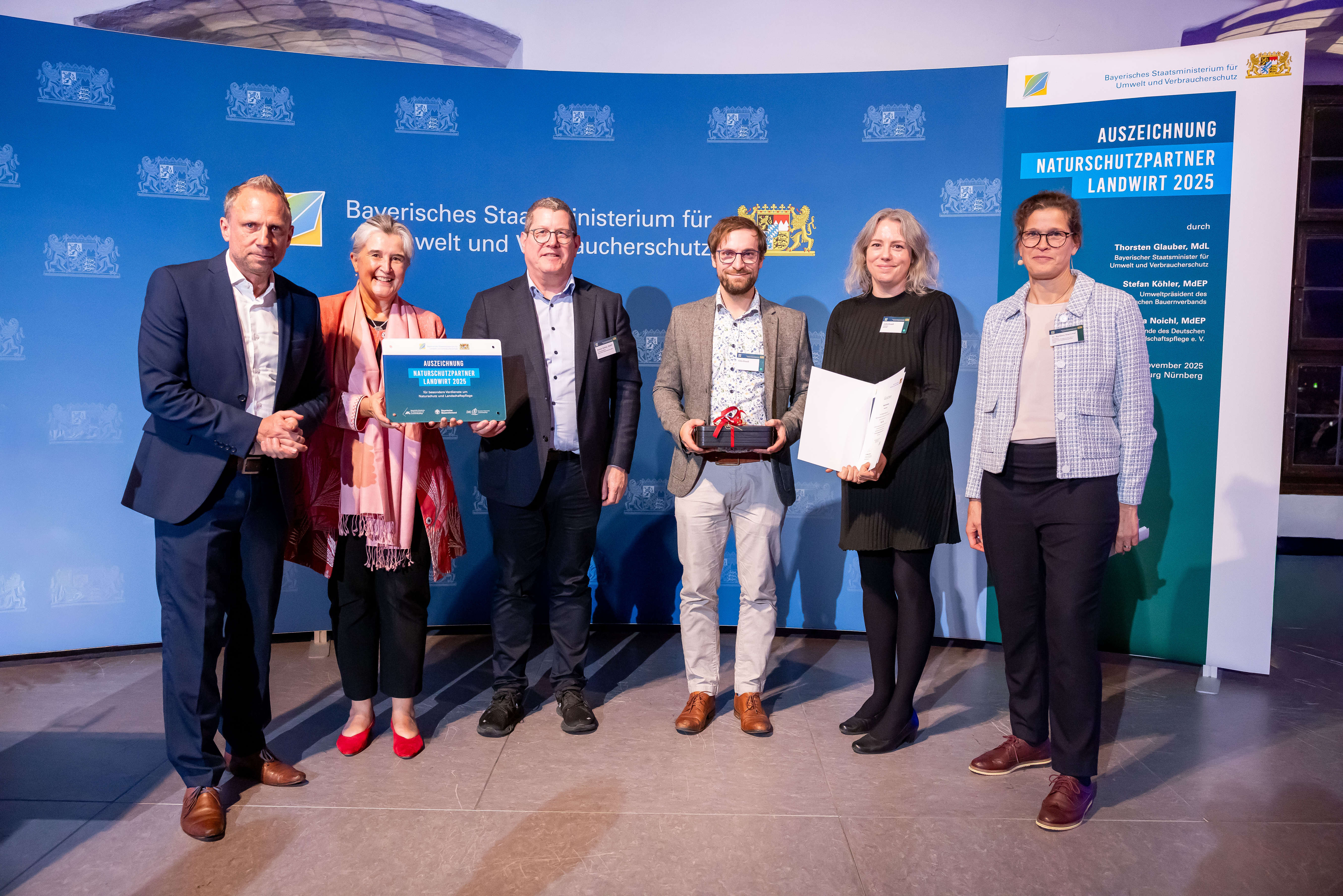 Verleihung des Naturschutzpartner Landwirt 2025 an Biohof Halmlehen, Familie Krauß, Landkreis Rottal-Inn