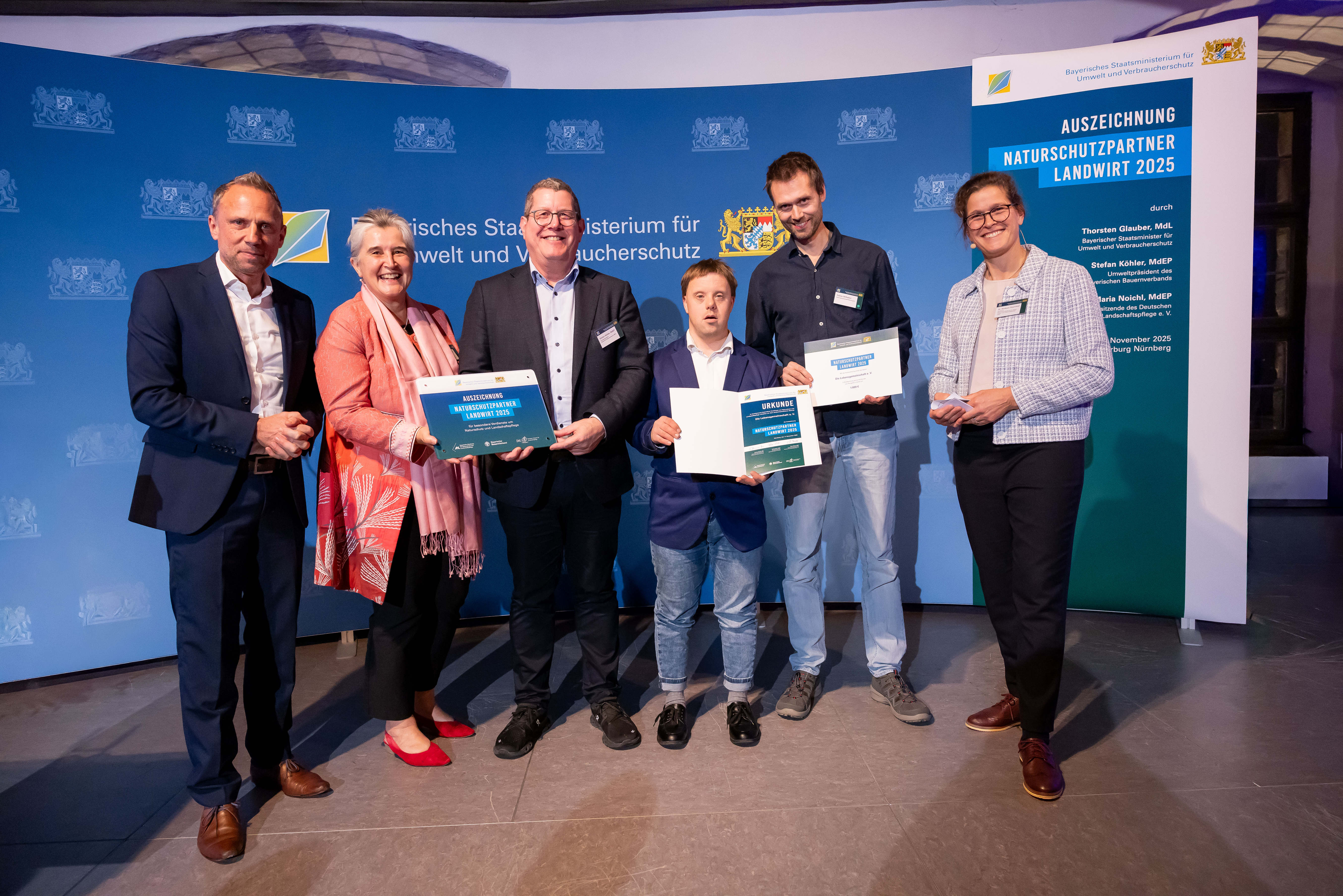 Verleihung des Naturschutzpartner Landwirt 2025 an Die Lebensgemeinschaft e.V., Landkreis Nürnberger Land