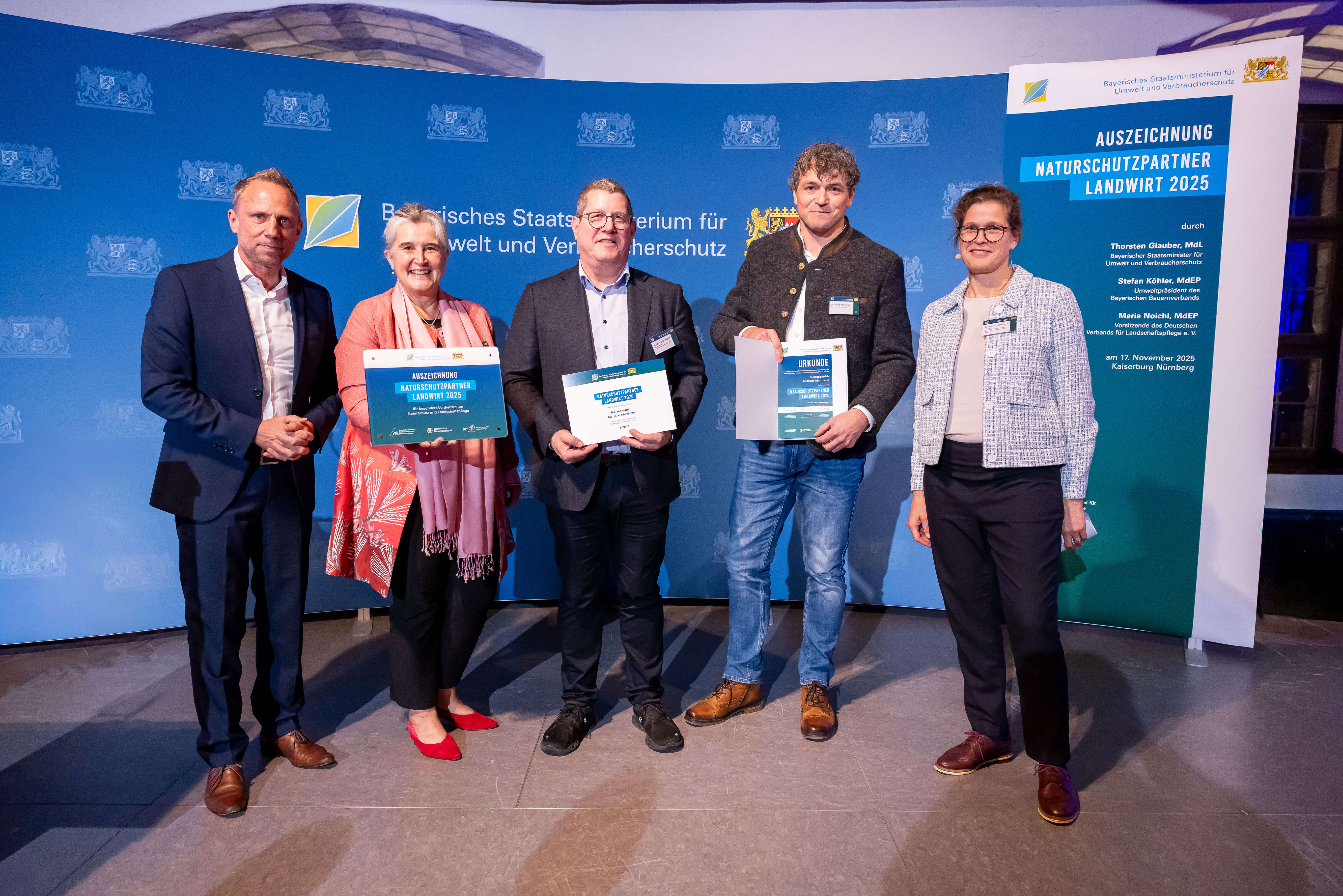 Verleihung des Naturschutzpartner Landwirt 2025 an Biolandbetrieb Matthias Murrmann, Landkreis Lichtenfels