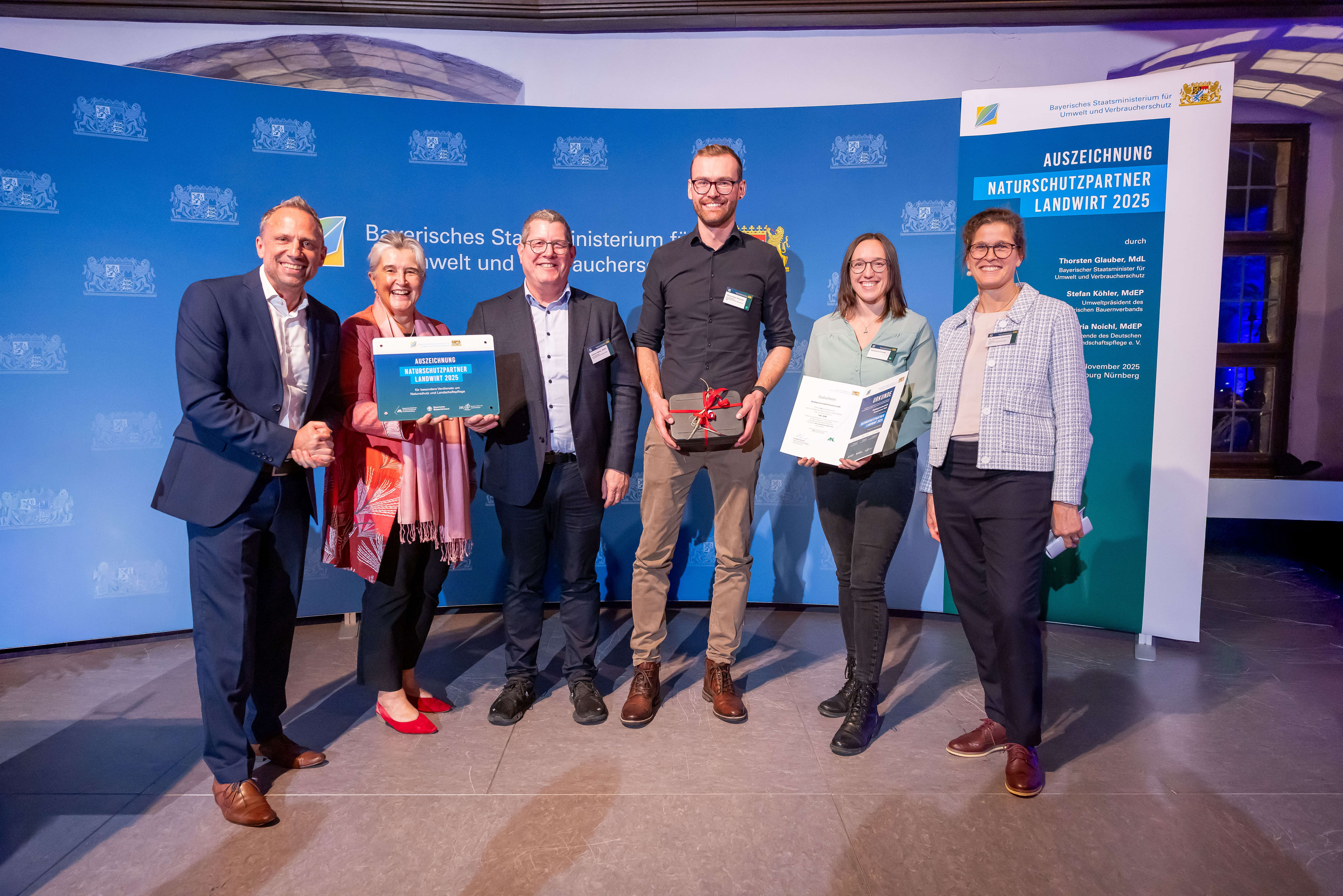 Verleihung des Naturschutzpartner Landwirt 2025 an Weidegemeinschaft Donaumoos GbR, Landkreis Günzburg