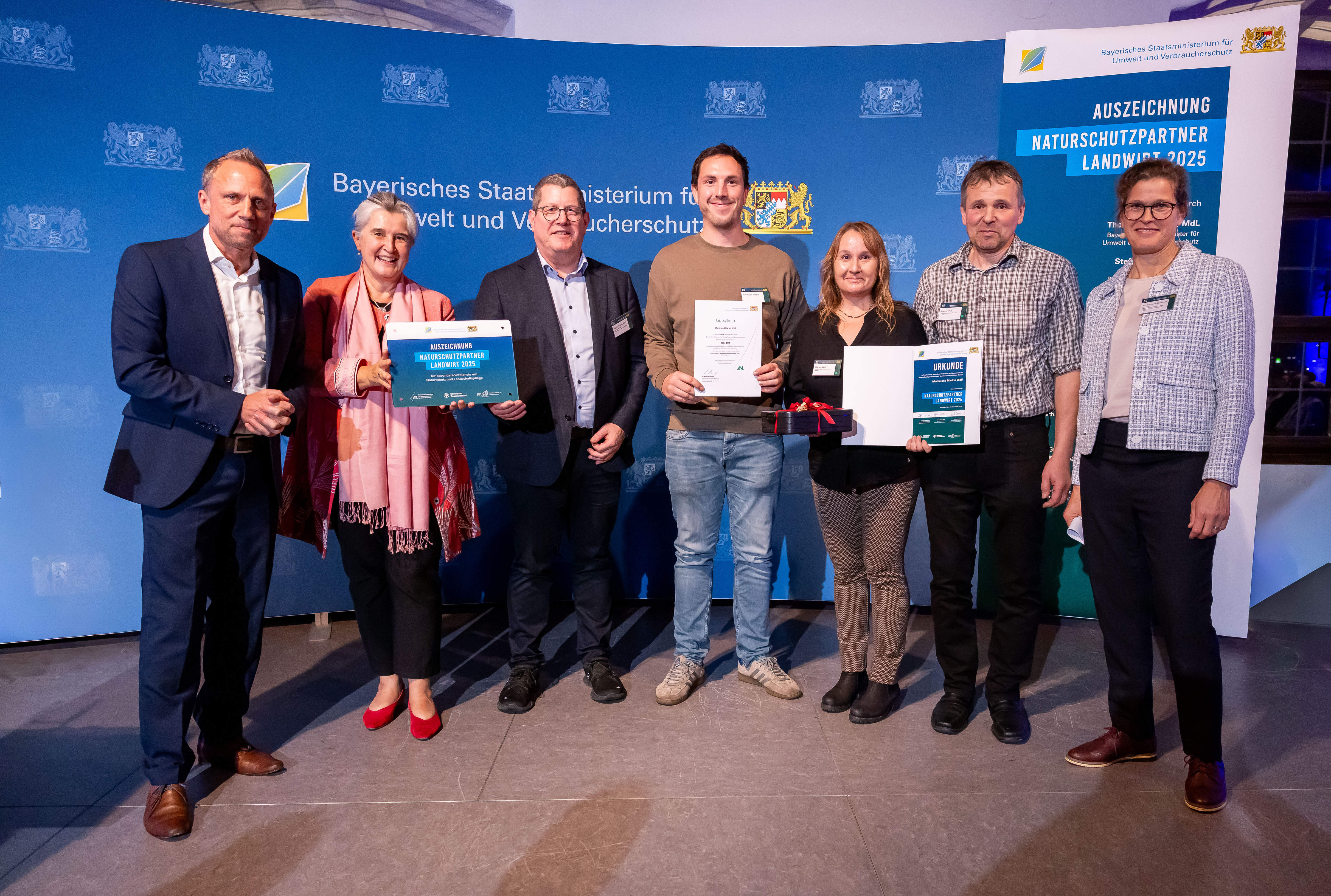 Verleihung des Naturschutzpartner Landwirt 2025 an Martin und Marion Wolf, Landkreis Tirschenreuth