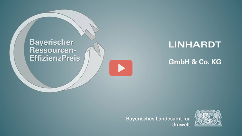 Bayerischer Ressourceneffizienzpreis - Vorschaubild für das Video über die Leistungen der Fa. Linhardt