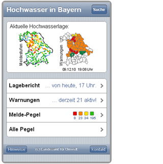 Externer Link zum Hochwassernachrichtendienst