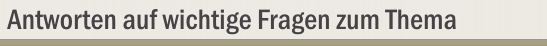 Fragen und Antworten zum Thema Hochwasser